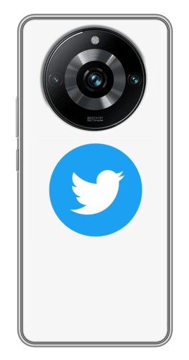 Чехол с картинкой "Лого Твиттера" для Realme 11 Pro Plus