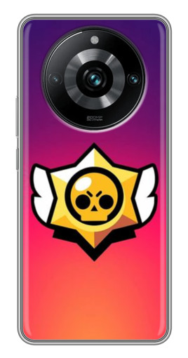 Чехол с картинкой "Логотип Brawl Stars" для Realme 11 Pro Plus