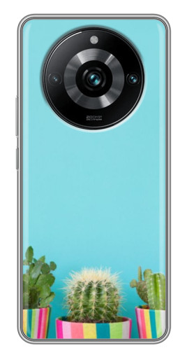Чехол с принтом "Маленькие кактусы" для Realme 11 Pro Plus