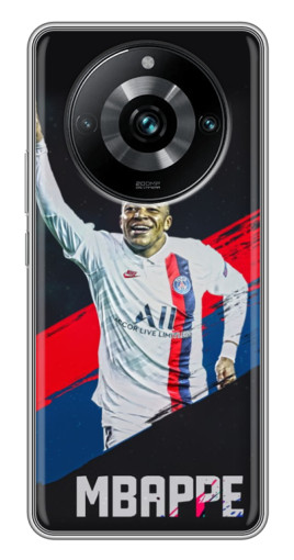 Силиконовый чехол с изображением "Mbappe в ПСЖ" для Realme 11 Pro Plus