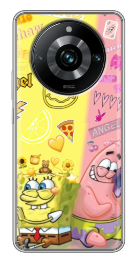 Силиконовый чехол с изображением "Модный разговор" для Realme 11 Pro Plus