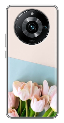 Чехол с картинкой "Нежные тюльпаны" для Realme 11 Pro Plus