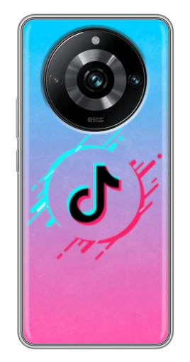 Силиконовый чехол с изображением "Нота ТикТок" для Realme 11 Pro Plus