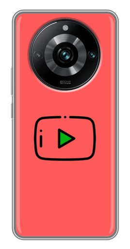 Чехол с печатью "Рисованная кнопка" для Realme 11 Pro Plus