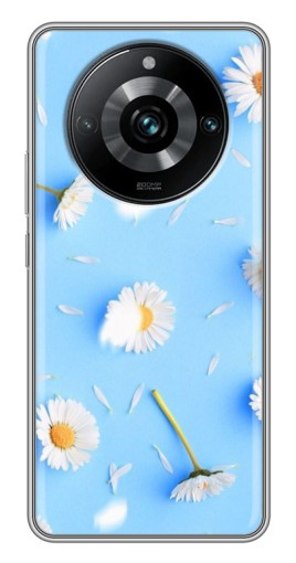 Силиконовый чехол с изображением "Ромашковый фон" для Realme 11 Pro Plus