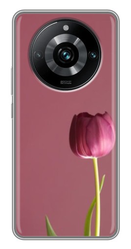 Чехол с картинкой "Розовый тюльпан" для Realme 11 Pro Plus