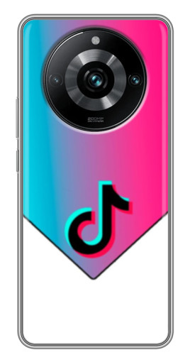 Силиконовый чехол с изображением "Tiktok Logo" для Realme 11 Pro Plus