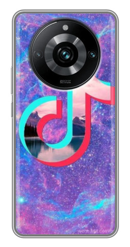 Чехол с картинкой "ТикТок мраморный" для Realme 11 Pro Plus