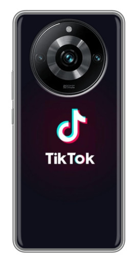 Силиконовый чехол с изображением "TikTok темный" для Realme 11 Pro Plus