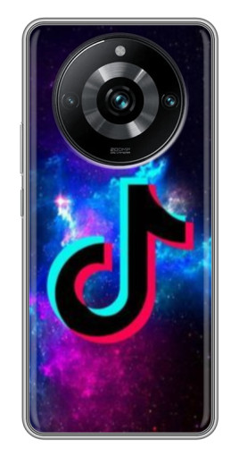 Чехол с печатью "ТикТок в космосе" для Realme 11 Pro Plus