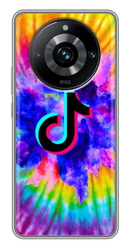 Силиконовый чехол с изображением "TikTok в красках" для Realme 11 Pro Plus