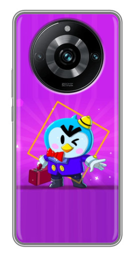Чехол с печатью "Яркий пингвин" для Realme 11 Pro Plus