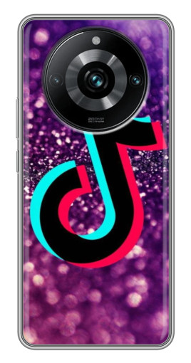Силиконовый чехол с изображением "Яркий ТикТок" для Realme 11 Pro Plus