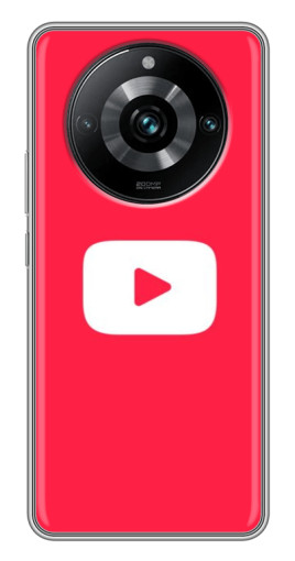 Чехол с принтом "YouTube Кнопка" для Realme 11 Pro Plus