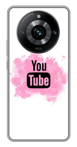 Силиконовый чехол с изображением "Ютуб в дыму" для Realme 11 Pro Plus