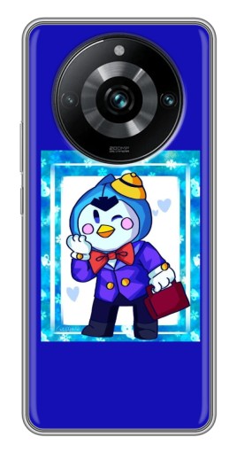 Чехол с печатью "Зимний Мистер Пи" для Realme 11 Pro Plus