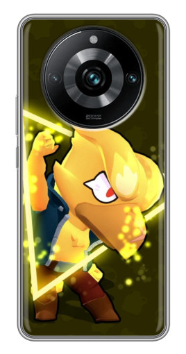 Чехол с картинкой "Золотой Ворон" для Realme 11 Pro Plus