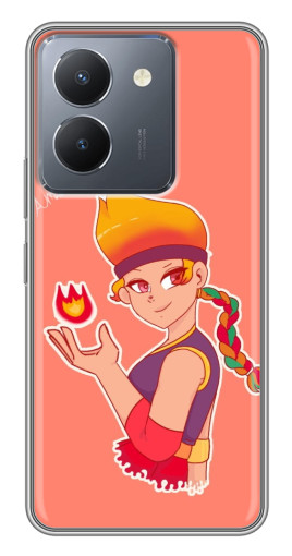 Чехол с принтом "Amber с огоньком" для VIVO Y36