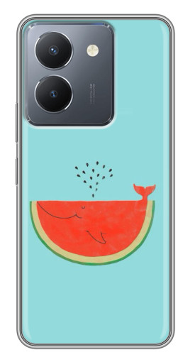 Силиконовый чехол с изображением "Арбуз кит" для VIVO Y36