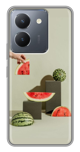 Силиконовый чехол с изображением "Арт Арбузы" для VIVO Y36