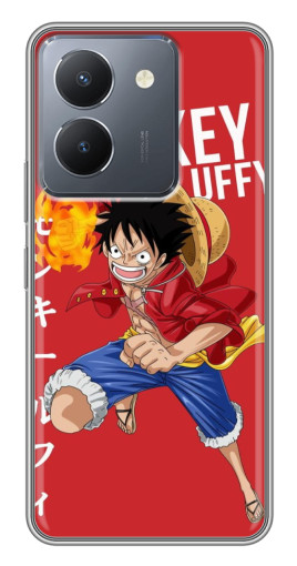 Силиконовый чехол с изображением "Атакующий D Luffy" для VIVO Y36