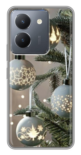 Силиконовый чехол с изображением "Белые шары " для VIVO Y36