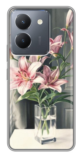 Силиконовый чехол с изображением "Букет лилии" для VIVO Y36