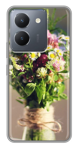 Силиконовый чехол с изображением "Букет полевых цветов" для VIVO Y36