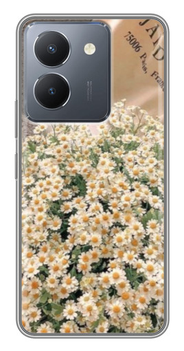 Чехол с печатью "Букет ромашек" для VIVO Y36