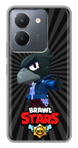 Силиконовый чехол с изображением "Crow Brawl Stars" для VIVO Y36