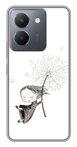 Чехол с печатью "Девочка с одуванчиком" для VIVO Y36