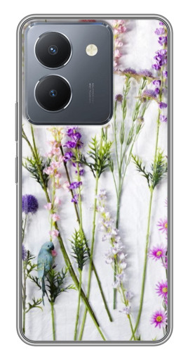 Чехол с картинкой "Фон полевых цветов" для VIVO Y36