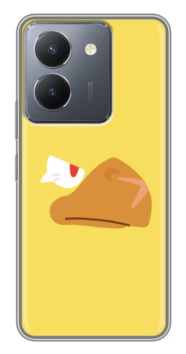 Силиконовый чехол с изображением "Gold Crow" для VIVO Y36