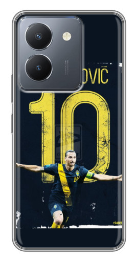 Силиконовый чехол с изображением "Ибрагимович 10" для VIVO Y36