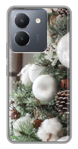Силиконовый чехол с изображением "Игрушки на елке" для VIVO Y36