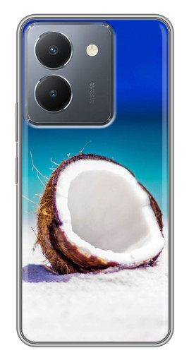 Чехол с печатью "Кокос на пляже" для VIVO Y36