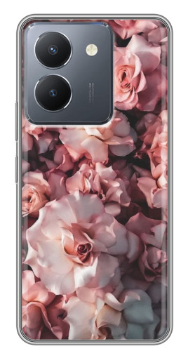 Силиконовый чехол с изображением "Куст роз" для VIVO Y36