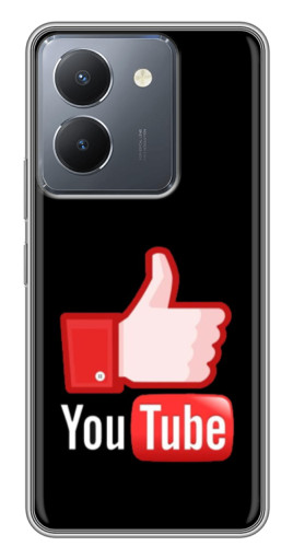 Чехол с печатью "Лайк YouTube" для VIVO Y36