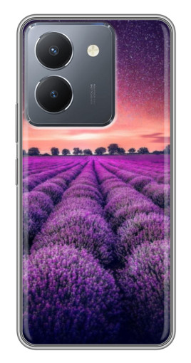 Чехол с принтом "Лавандовое поле" для VIVO Y36