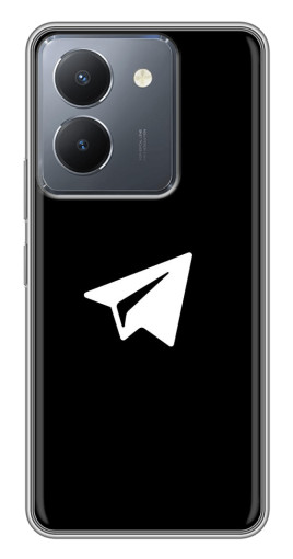 Чехол с принтом "Лого Телеграм" для VIVO Y36