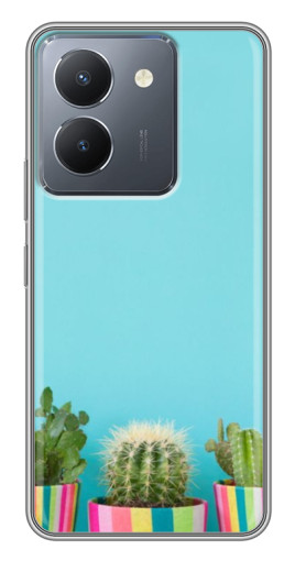 Чехол с принтом "Маленькие кактусы" для VIVO Y36