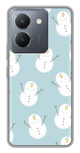 Чехол с печатью "Маленькие снеговики" для VIVO Y36
