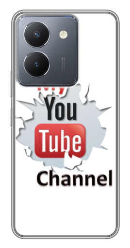 Чехол с печатью "My YouTube" для VIVO Y36