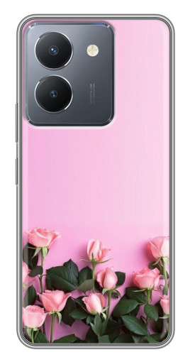 Чехол с печатью "Нежные розы" для VIVO Y36
