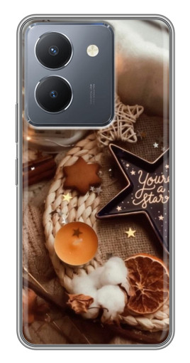 Силиконовый чехол с изображением "Новогодняя атмосфера" для VIVO Y36