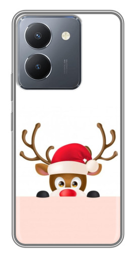 Чехол с печатью "Олень в шапке" для VIVO Y36