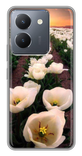 Силиконовый чехол с изображением "Поле тульпанов " для VIVO Y36