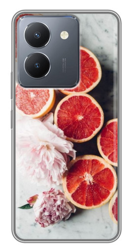 Чехол с печатью "Половинки грейпфрутов" для VIVO Y36