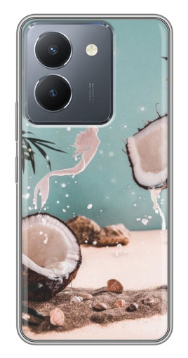 Чехол с картинкой "Половинки кокоса" для VIVO Y36