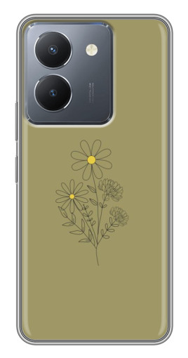 Чехол с печатью "Рисунок ромашка" для VIVO Y36